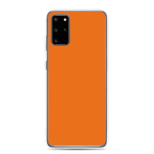 Mango Tango Orange Samsung Clear Thin Case Plain Color CREATIVETECH