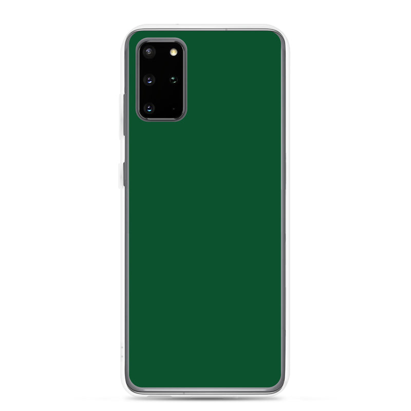 Load image into Gallery viewer, Forest Green Samsung Clear Thin Case Plain Color CREATIVETECH