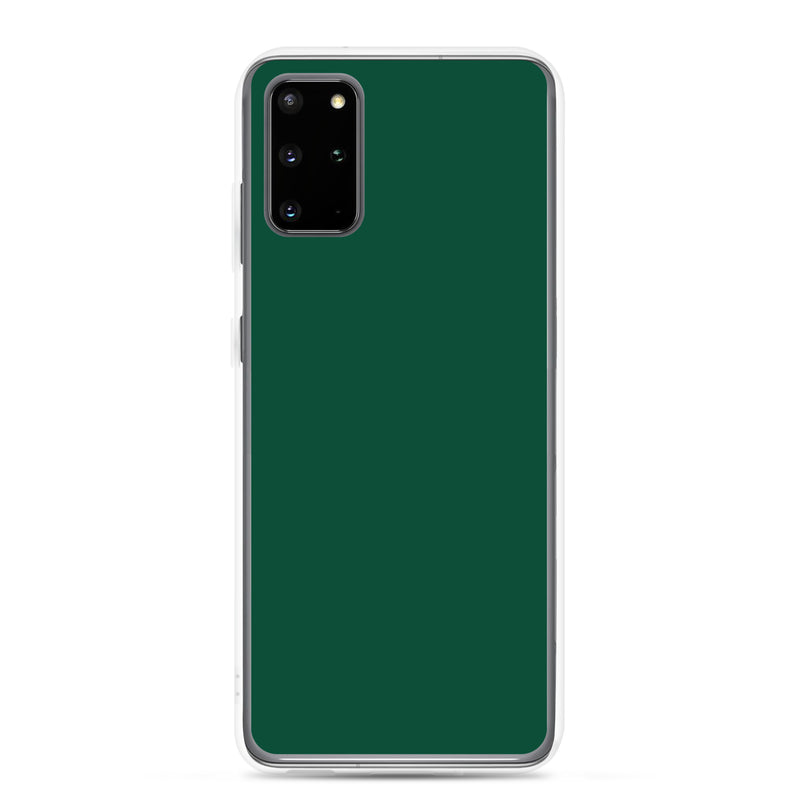 Load image into Gallery viewer, British Racing Green Samsung Clear Thin Case Plain Color CREATIVETECH