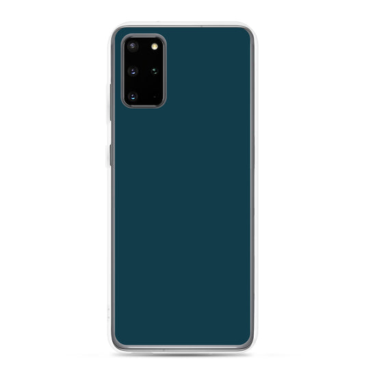 Whale Blue Samsung Clear Thin Case Plain Color CREATIVETECH