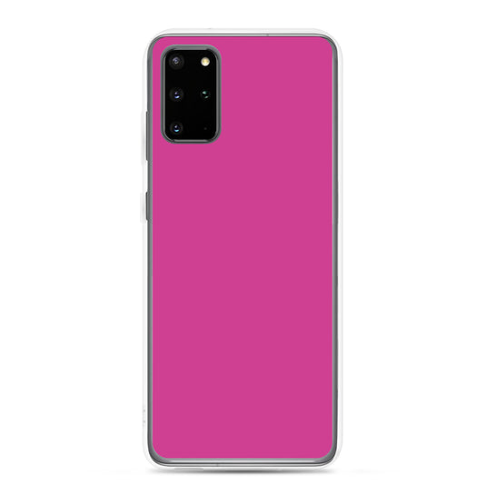 Deep Cerise Pink Samsung Clear Thin Case Plain Color CREATIVETECH