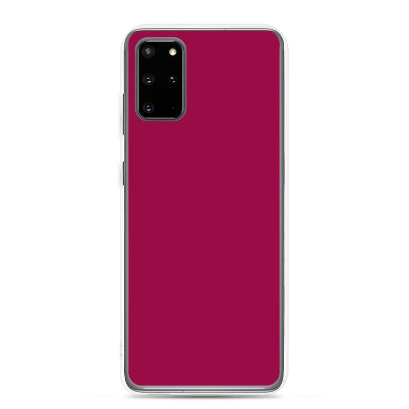 Load image into Gallery viewer, Light Burgundy Red Samsung Clear Thin Case Plain Color CREATIVETECH