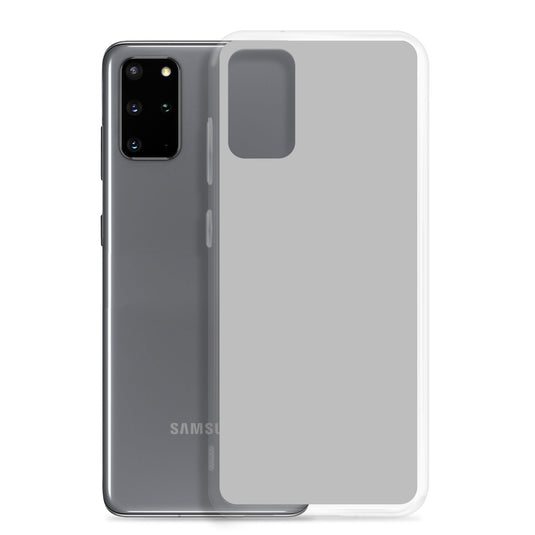 Silver Grey Samsung Clear Thin Case Plain Color CREATIVETECH