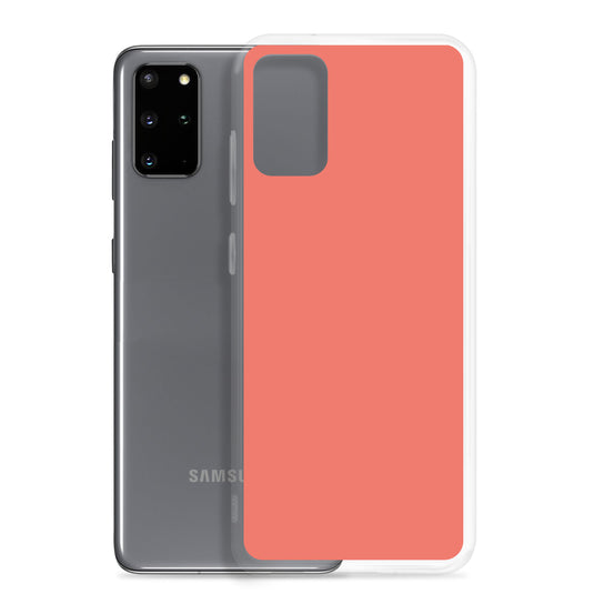 Geraldine Red Samsung Clear Thin Case Plain Color CREATIVETECH