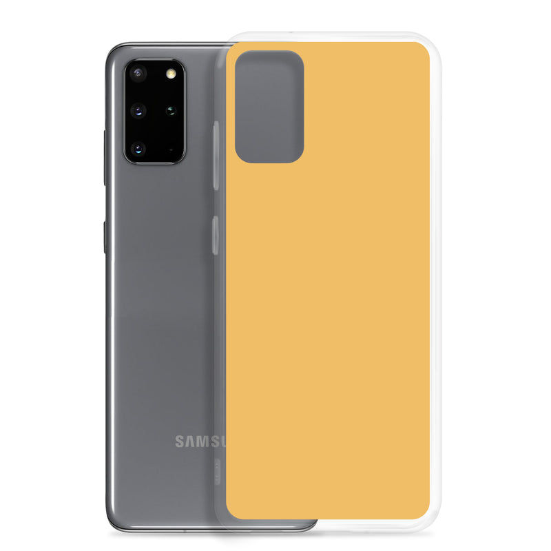 Load image into Gallery viewer, Harvest Yellow Samsung Clear Thin Case Plain Color CREATIVETECH
