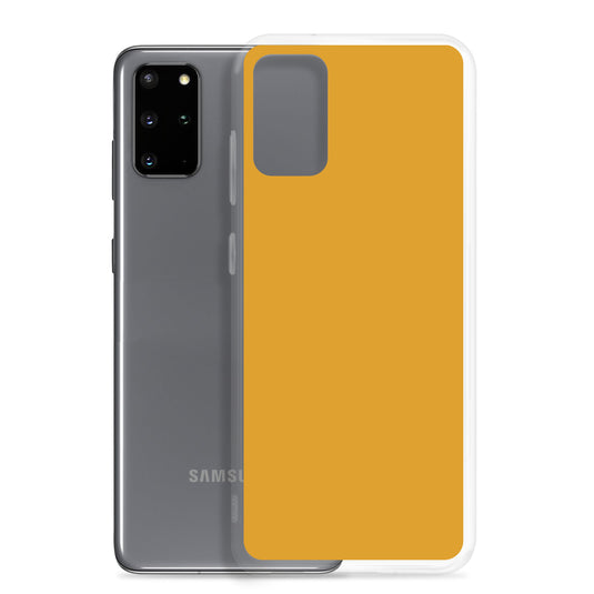 Buttercup Yellow Orange Samsung Clear Thin Case Plain Color CREATIVETECH