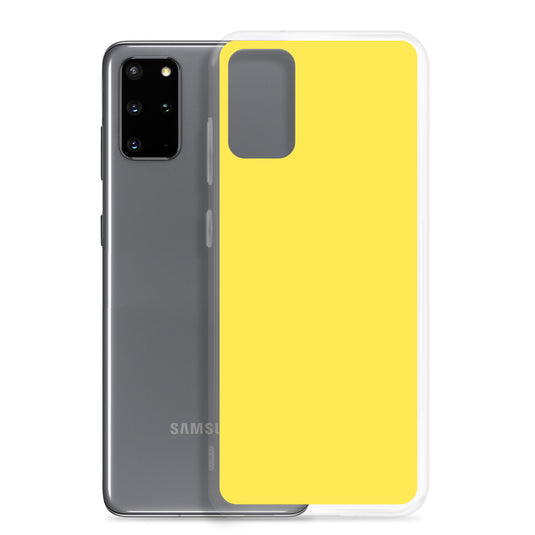 Paris Daisy Yellow Samsung Clear Thin Case Plain Color CREATIVETECH