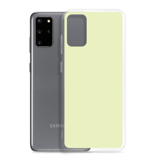 Snow Flurry Green Samsung Clear Thin Case Plain Color CREATIVETECH
