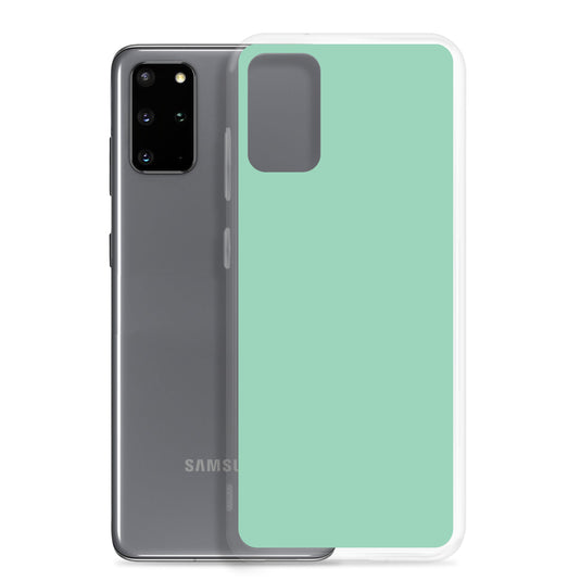 Vista Blue Green Samsung Clear Thin Case Plain Color CREATIVETECH