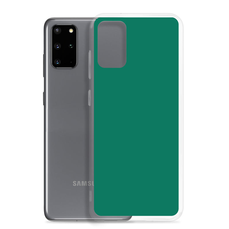 Load image into Gallery viewer, Tropical rain Forest Green Samsung Clear Thin Case Plain Color CREATIVETECH