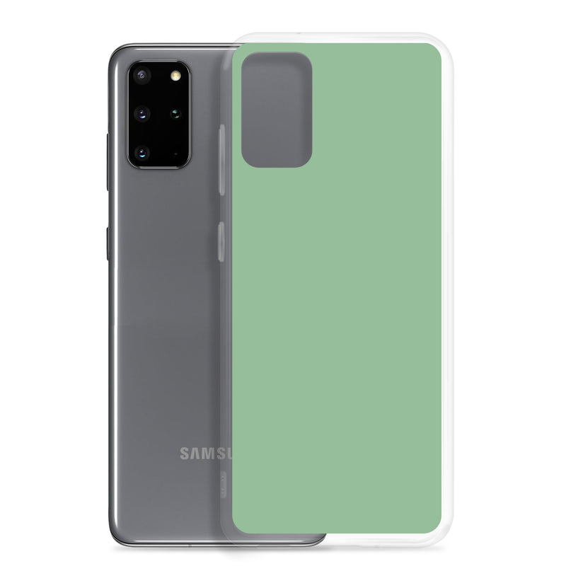 Load image into Gallery viewer, Sea Green Samsung Clear Thin Case Plain Color CREATIVETECH