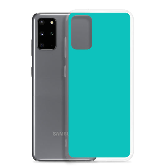 Iris Blue Samsung Clear Thin Case Plain Color CREATIVETECH