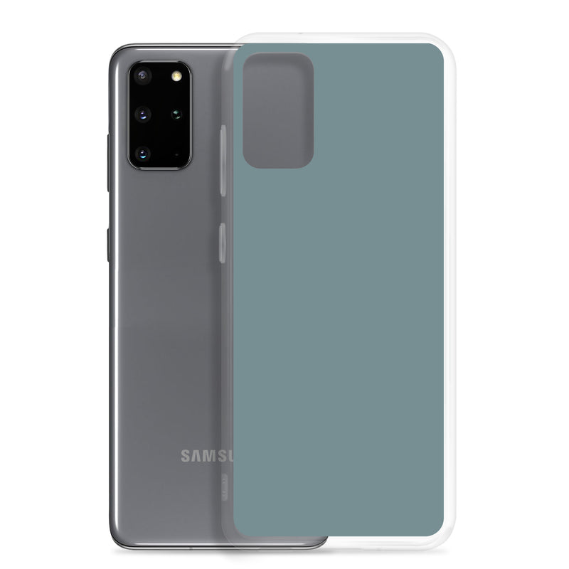 Load image into Gallery viewer, Gothic Blue Samsung Clear Thin Case Plain Color CREATIVETECH
