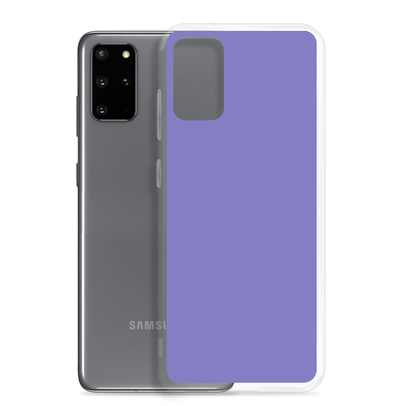 Load image into Gallery viewer, Moody Blue Purple Samsung Clear Thin Case Plain Color CREATIVETECH