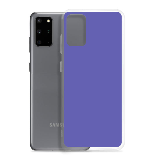 Medium Slate Purple Blue Samsung Clear Thin Case Plain Color CREATIVETECH