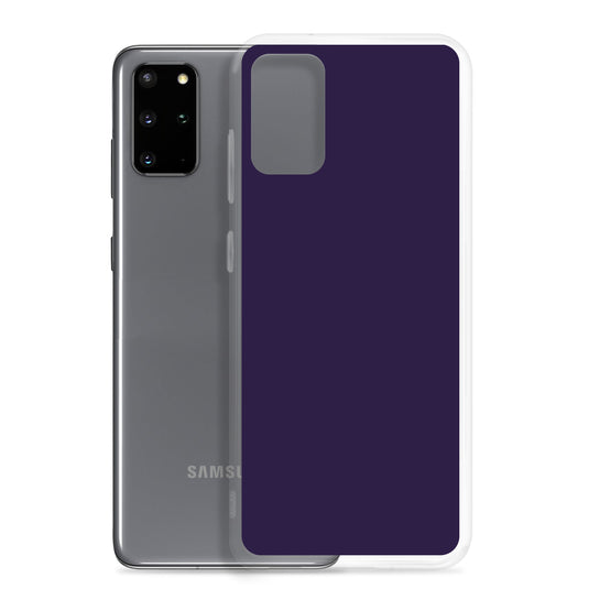 Tolopea Dark Purple Samsung Clear Thin Case Plain Color CREATIVETECH