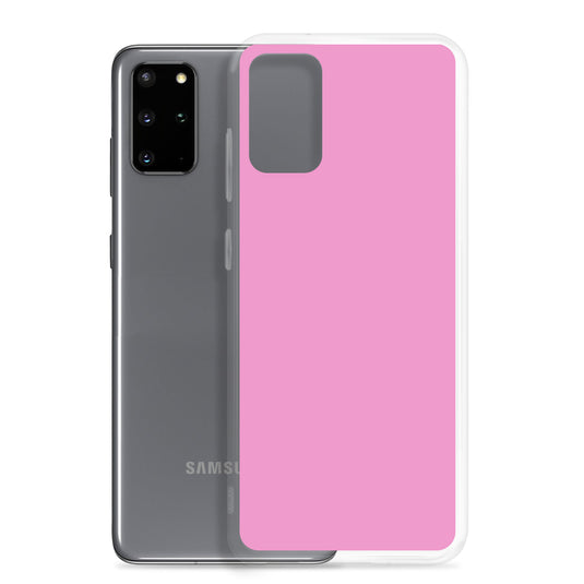 Lavender Rose Pink Samsung Clear Thin Case Plain Color CREATIVETECH