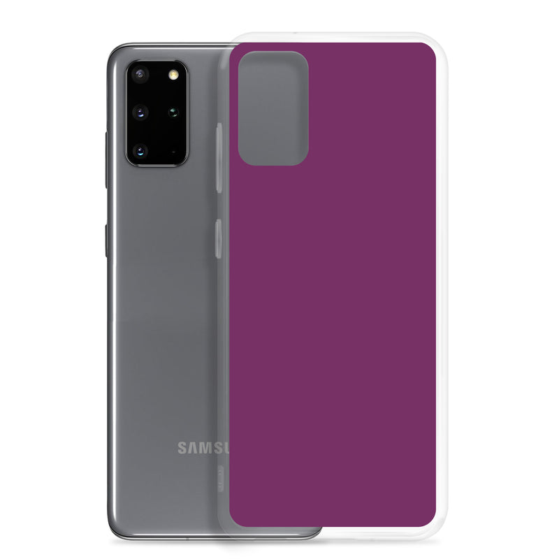 Load image into Gallery viewer, Palatinate Purple Samsung Clear Thin Case Plain Color CREATIVETECH