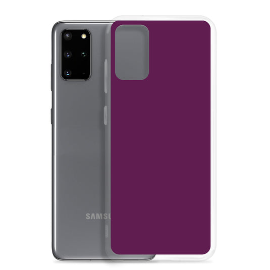 Tyrian Purple Samsung Clear Thin Case Plain Color CREATIVETECH
