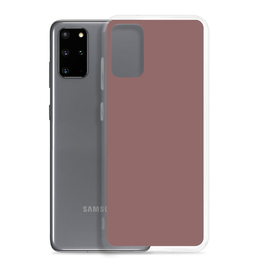 Light Wood Brown Samsung Clear Thin Case Plain Color CREATIVETECH