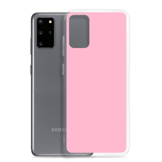 Cotton Candy Pink Samsung Clear Thin Case Plain Color CREATIVETECH