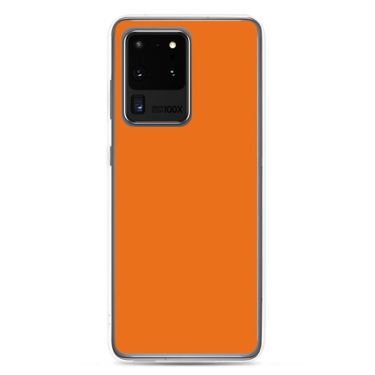 Mango Tango Orange Samsung Clear Thin Case Plain Color CREATIVETECH