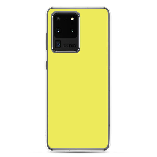 Daisy Yellow Samsung Clear Thin Case Plain Color CREATIVETECH