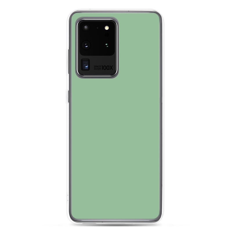 Load image into Gallery viewer, Sea Green Samsung Clear Thin Case Plain Color CREATIVETECH