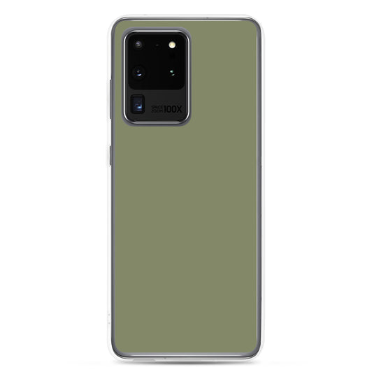 Finch Green Samsung Clear Thin Case Plain Color CREATIVETECH