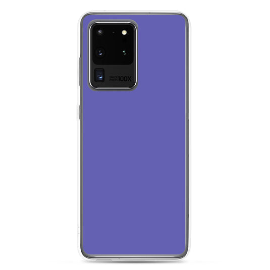 Medium Slate Purple Blue Samsung Clear Thin Case Plain Color CREATIVETECH