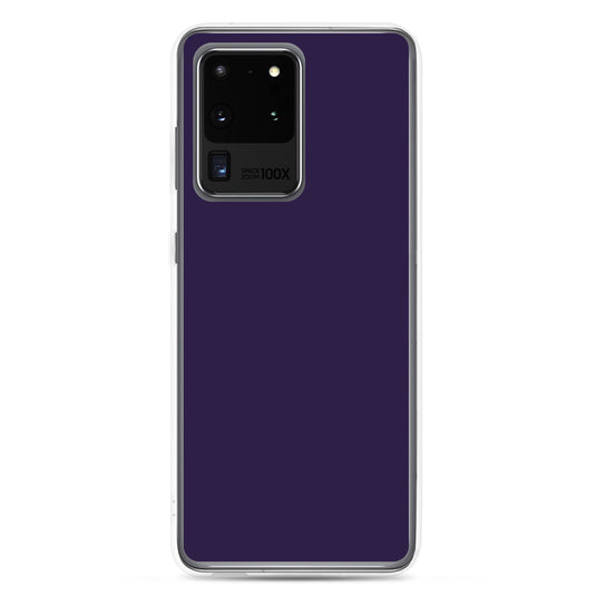 Tolopea Dark Purple Samsung Clear Thin Case Plain Color CREATIVETECH