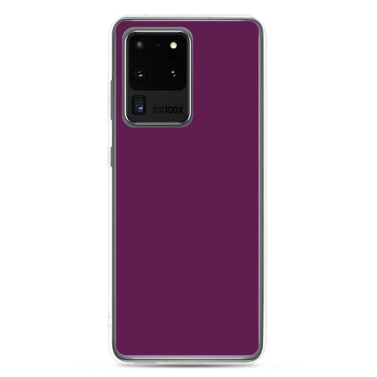 Tyrian Purple Samsung Clear Thin Case Plain Color CREATIVETECH