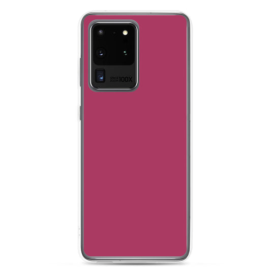 Lipstick Red Samsung Clear Thin Case Plain Color CREATIVETECH