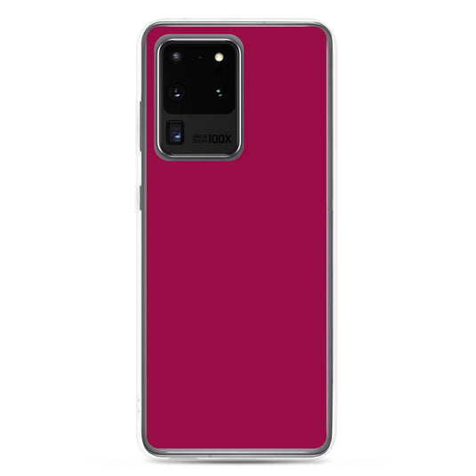 Light Burgundy Red Samsung Clear Thin Case Plain Color CREATIVETECH