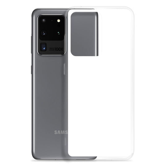 White Samsung Clear Case Plain Color CREATIVETECH