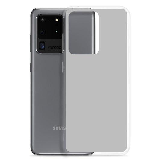 Silver Grey Samsung Clear Thin Case Plain Color CREATIVETECH