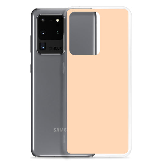 Sandy Orange Samsung Clear Thin Case Plain Color CREATIVETECH