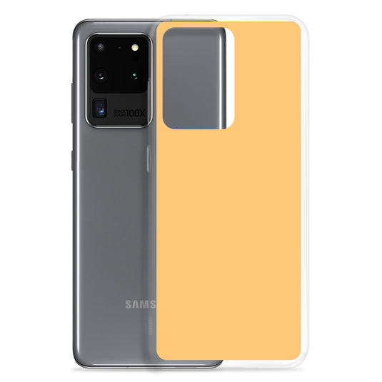 Chardonnay Yellow Orange Samsung Clear Thin Case Plain Color CREATIVETECH