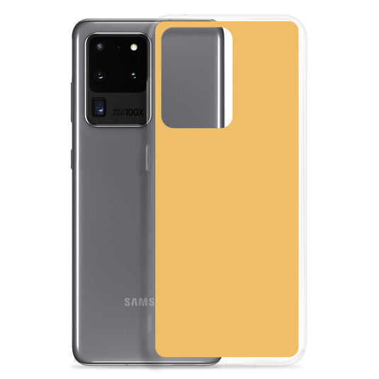 Harvest Yellow Samsung Clear Thin Case Plain Color CREATIVETECH