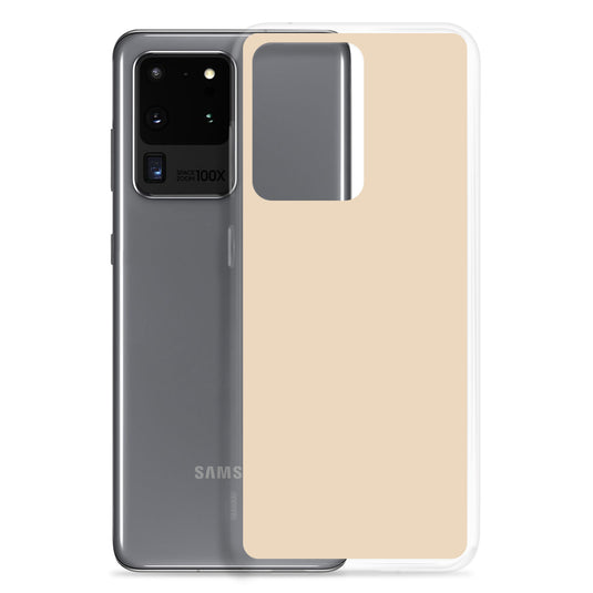 Champagne Yellow Beige Samsung Clear Thin Case Plain Color CREATIVETECH