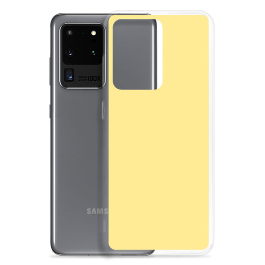 Vis Vis Yellow Samsung Clear Thin Case Plain Color CREATIVETECH