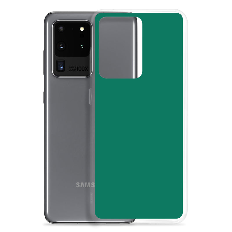 Load image into Gallery viewer, Tropical rain Forest Green Samsung Clear Thin Case Plain Color CREATIVETECH