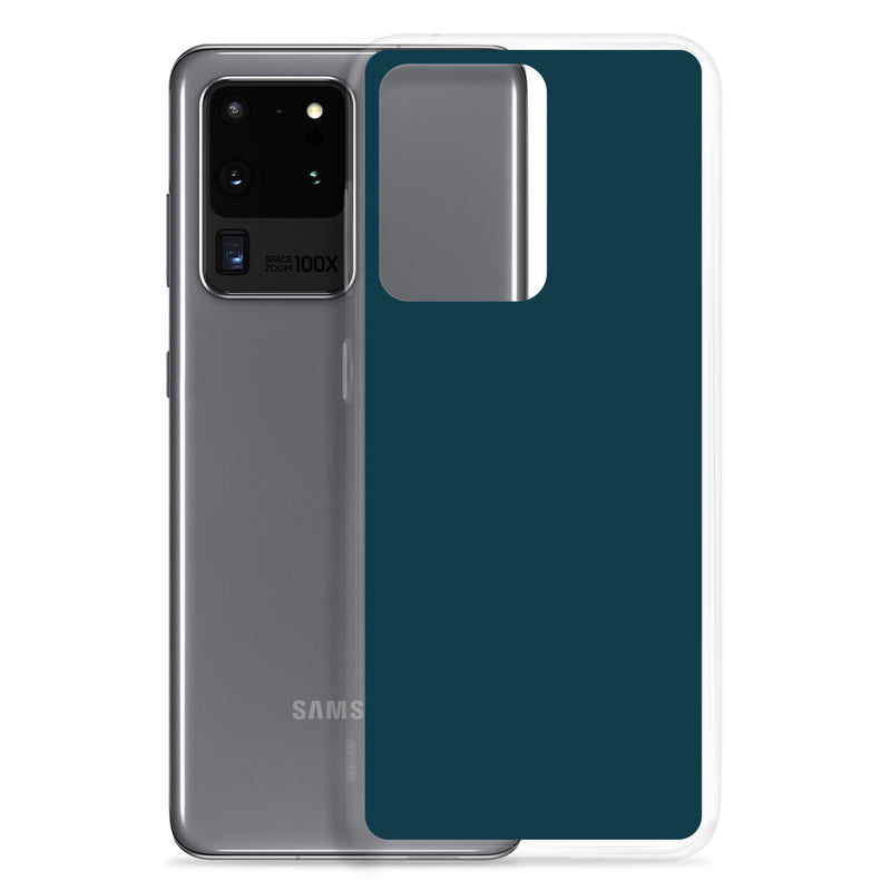Load image into Gallery viewer, Whale Blue Samsung Clear Thin Case Plain Color CREATIVETECH