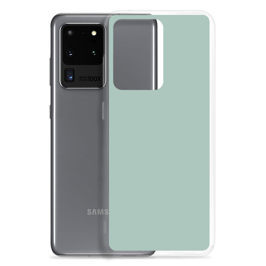 Opal Green Blue Samsung Clear Thin Case Plain Color CREATIVETECH