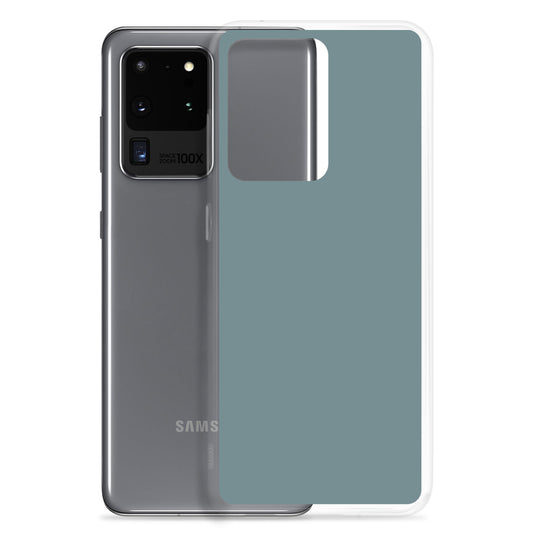Gothic Blue Samsung Clear Thin Case Plain Color CREATIVETECH