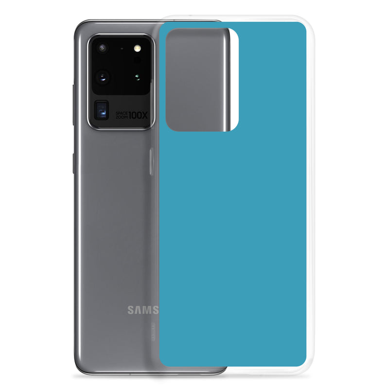 Load image into Gallery viewer, Blue Samsung Clear Thin Case Plain Color CREATIVETECH