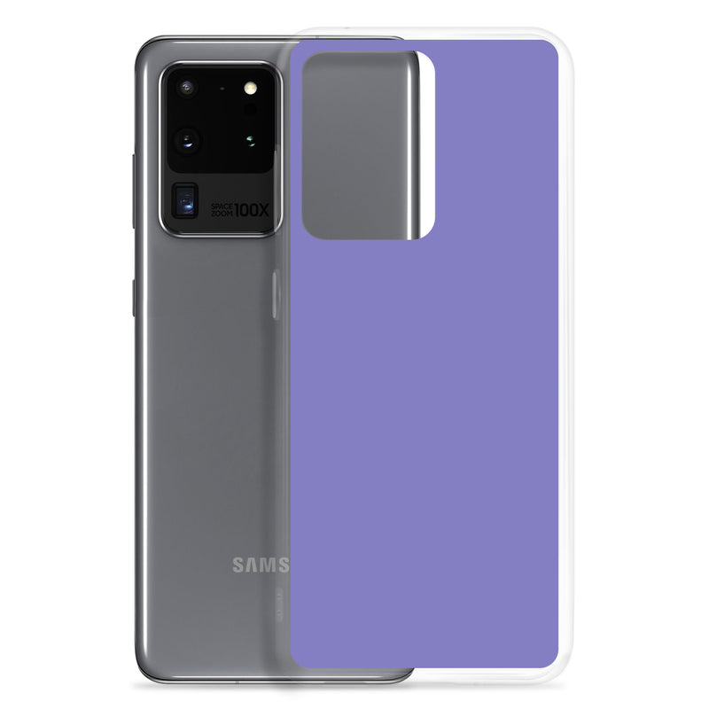 Load image into Gallery viewer, Moody Blue Purple Samsung Clear Thin Case Plain Color CREATIVETECH