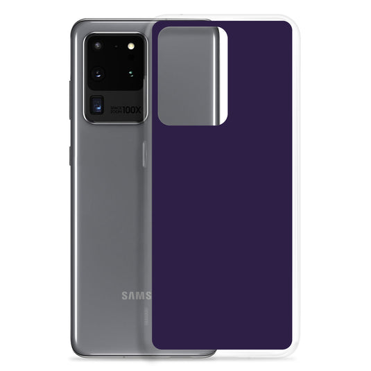 Tolopea Dark Purple Samsung Clear Thin Case Plain Color CREATIVETECH