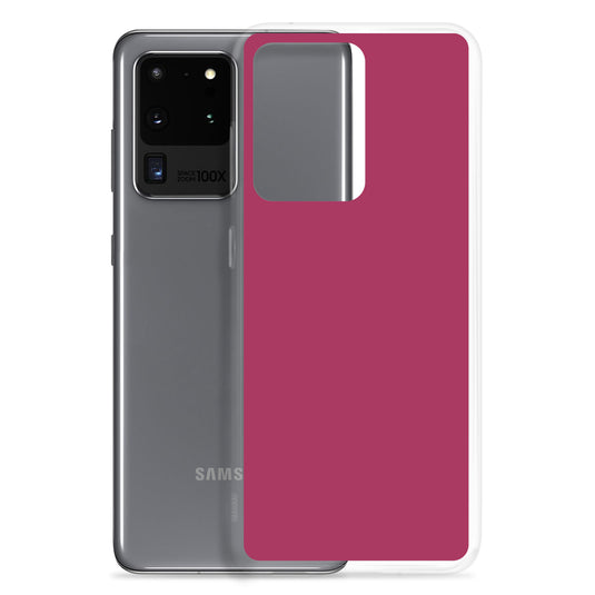 Lipstick Red Samsung Clear Thin Case Plain Color CREATIVETECH