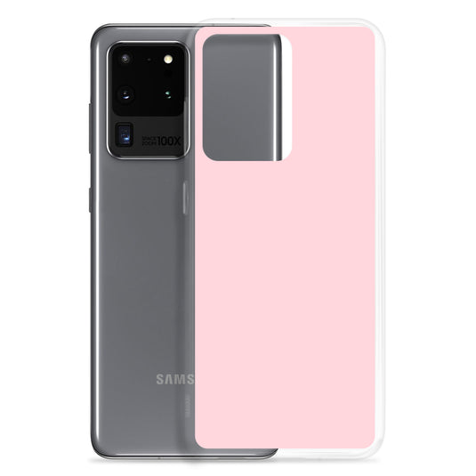 Flamingo Pink Samsung Clear Thin Case Plain Color CREATIVETECH